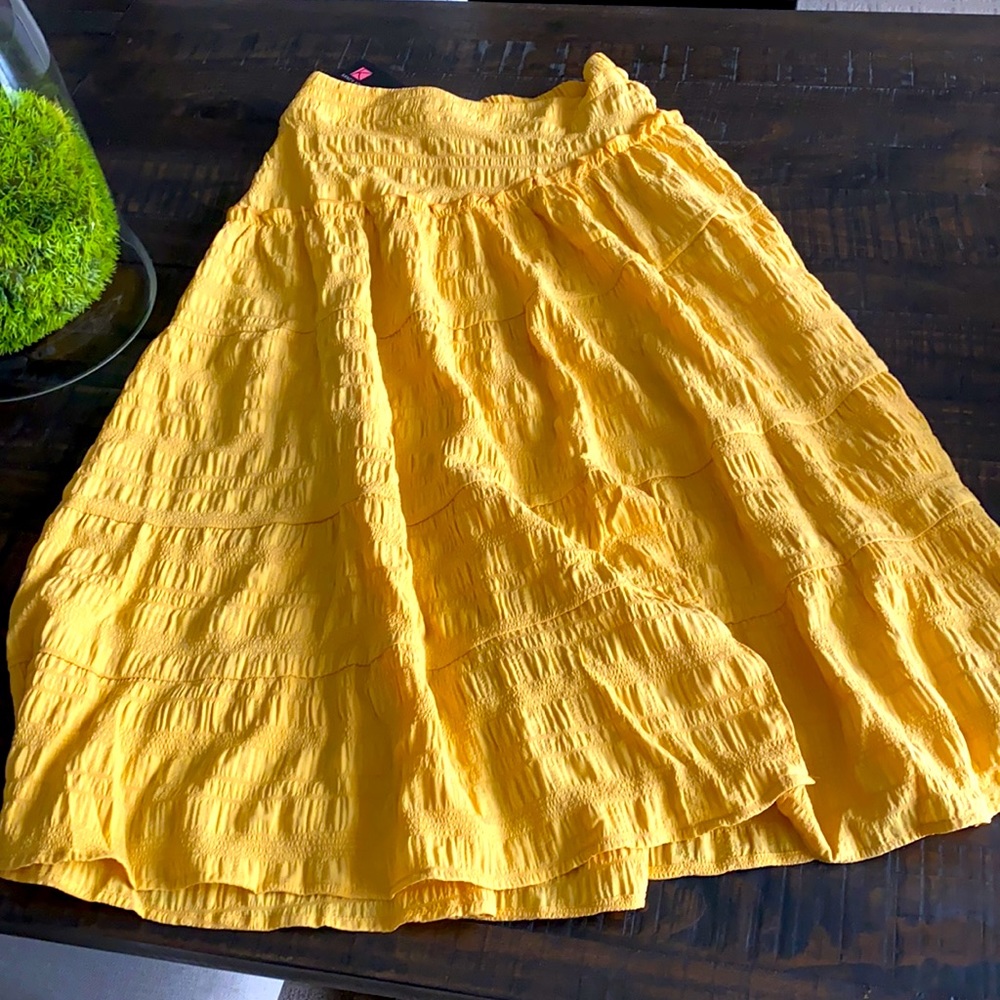 ☀️NWT! Boho Yellow Kancy Kole Skirt Size M